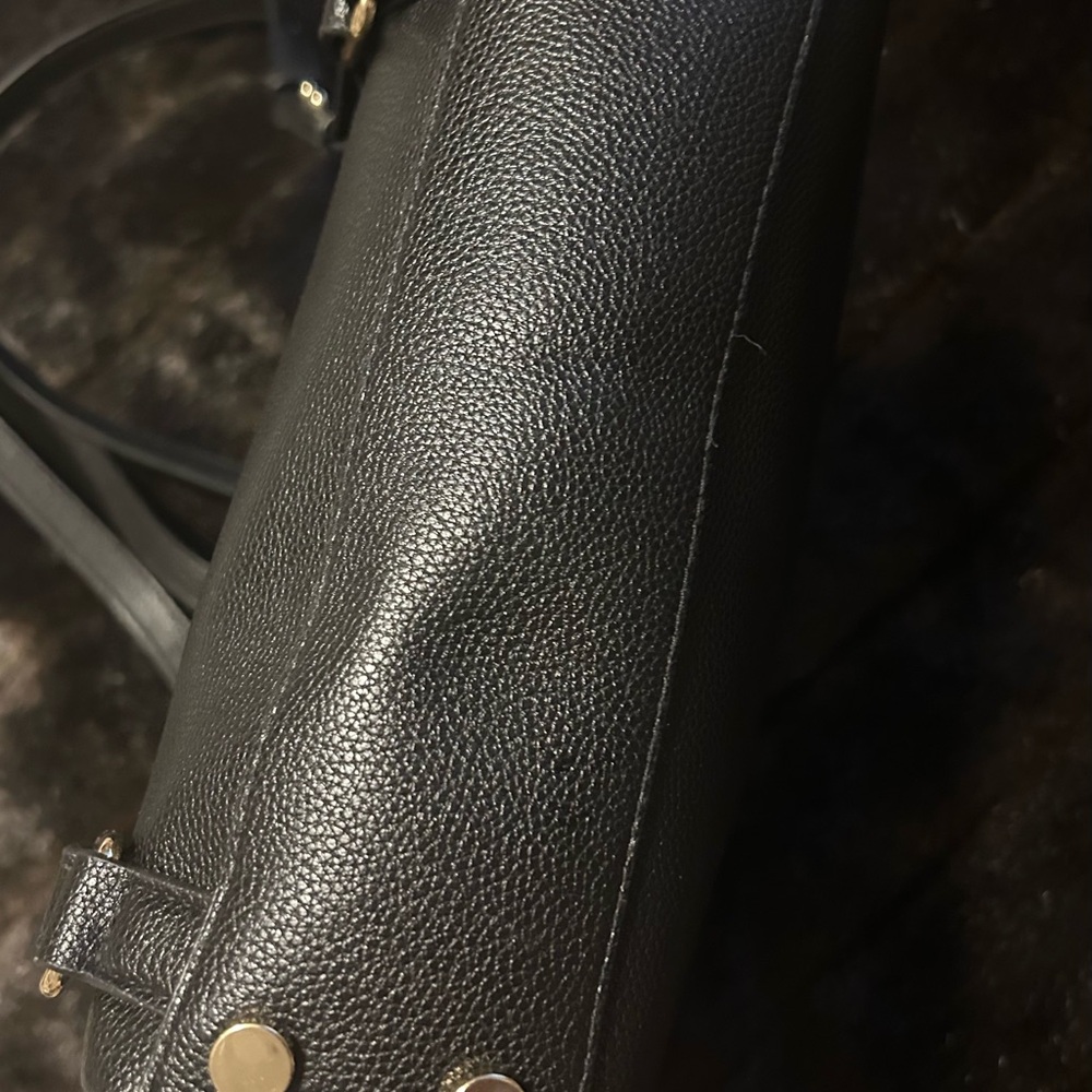 Alfani Black Leather Backpack - Picture 6 of 14